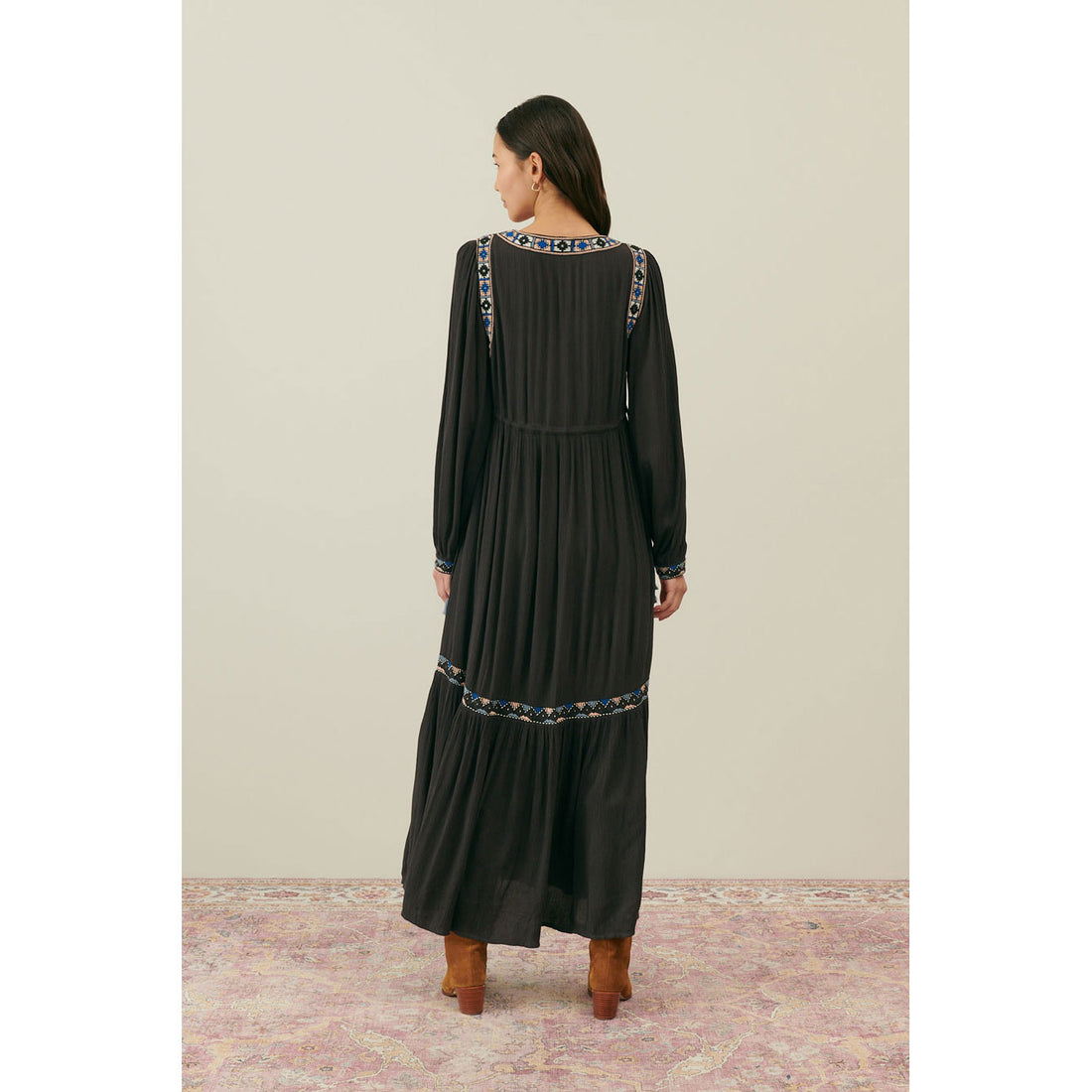 Louise Misha Charcoal Gabriella Dress