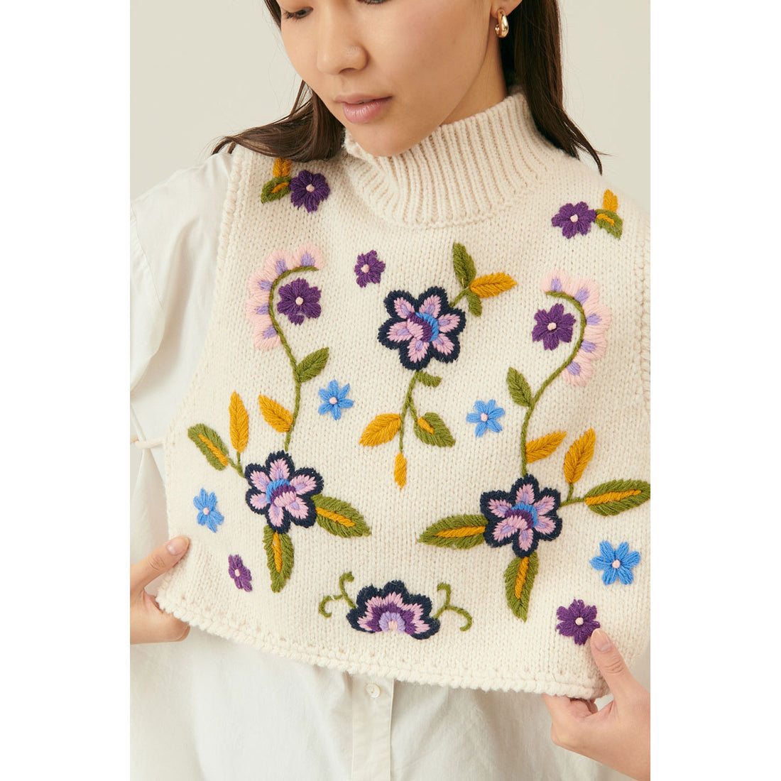 Louise Misha Cream Soan Top