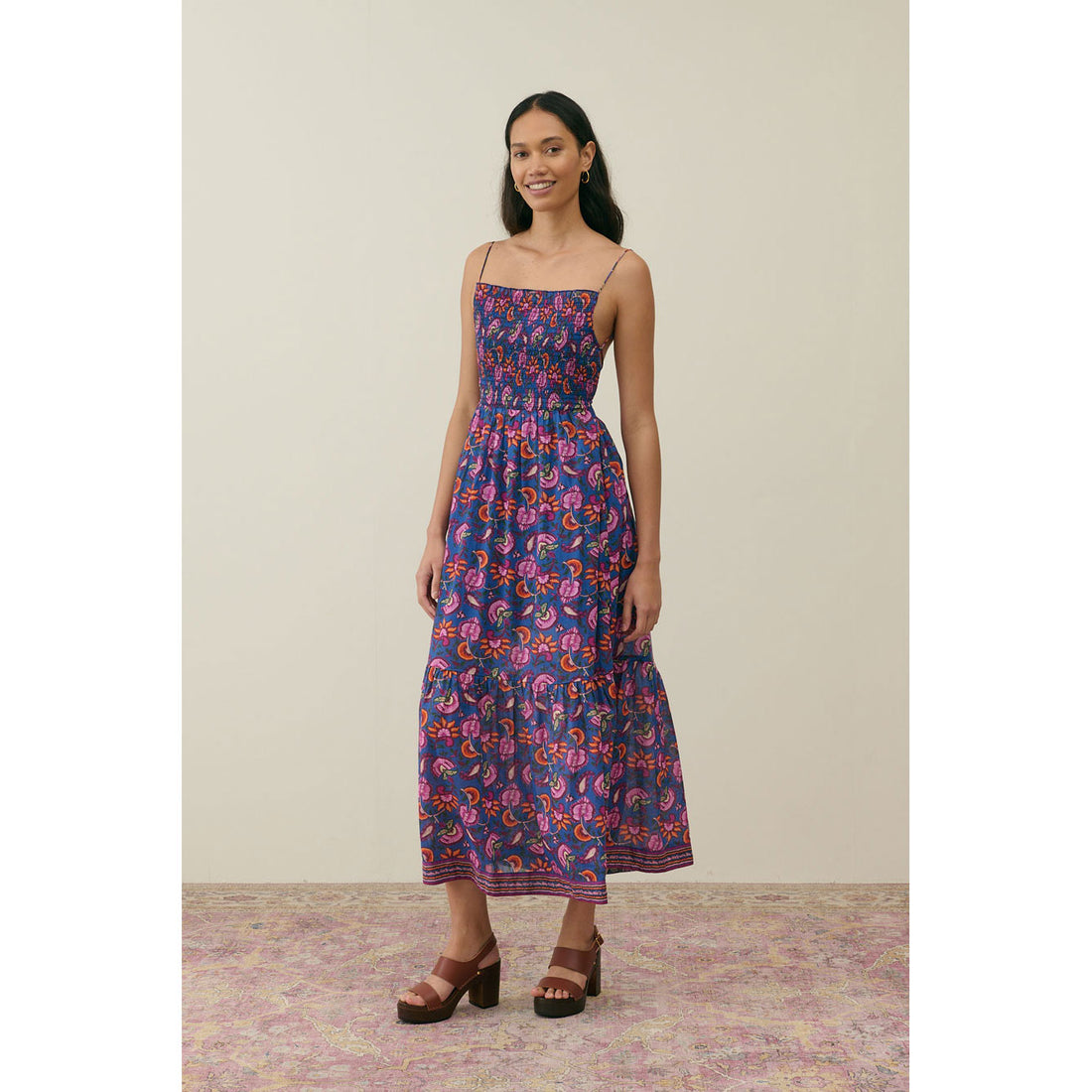 Louise Misha Blue Dolce Flowers Gisela Women Dress Ladida Louise Misha Blue Dolce Flowers Gisela Women Dress Ladida
