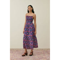 Louise Misha Blue Dolce Flowers Gisela Women Dress