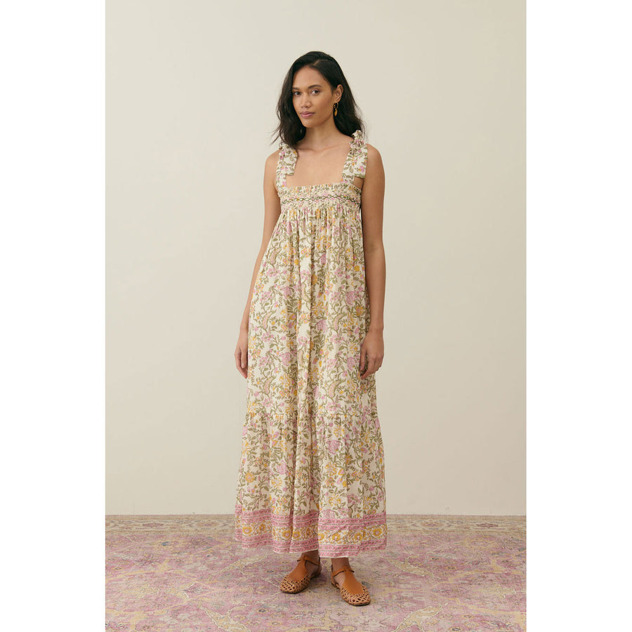Louise Misha Cream Marcelette Women Dress