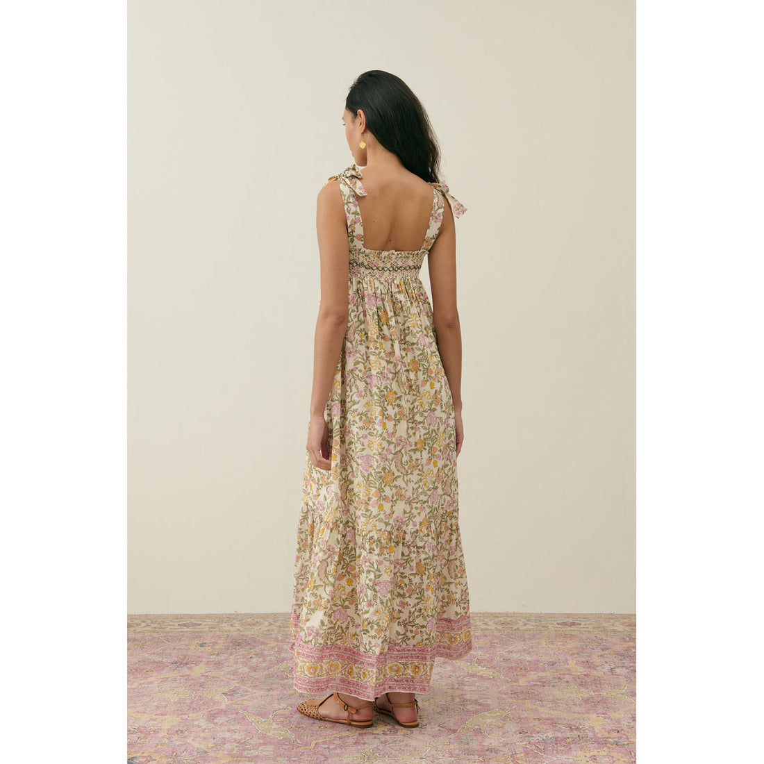 Louise Misha Cream Marcelette Women Dress