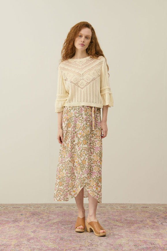 Louise Misha Cream Mimosa Spring Lucia Women Skirt