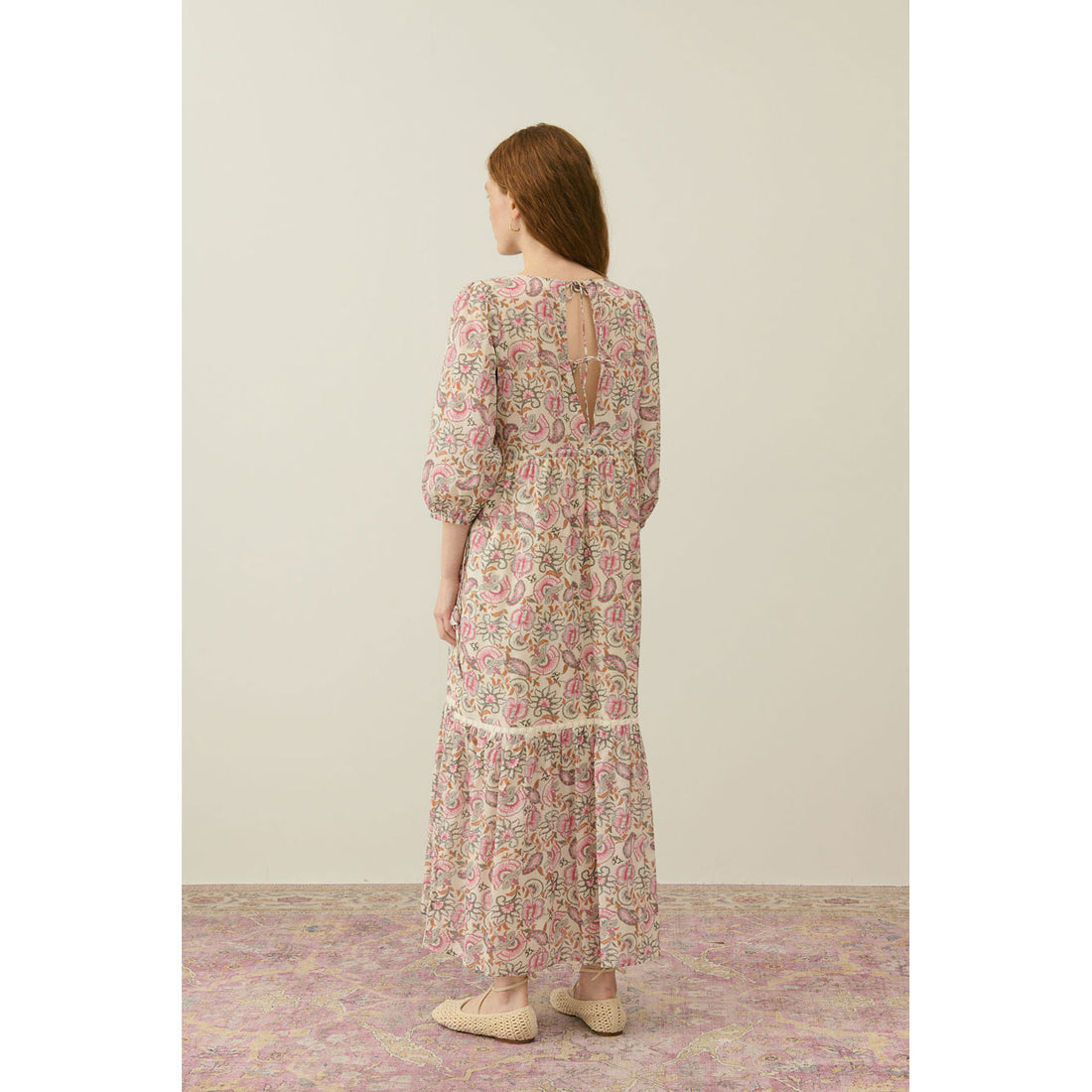 Louise Misha Cream Dolce Flowers Bali Women Dress
