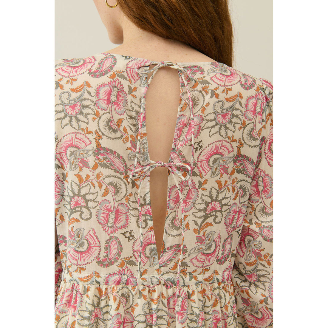 Louise Misha Cream Dolce Flowers Bali Women Dress