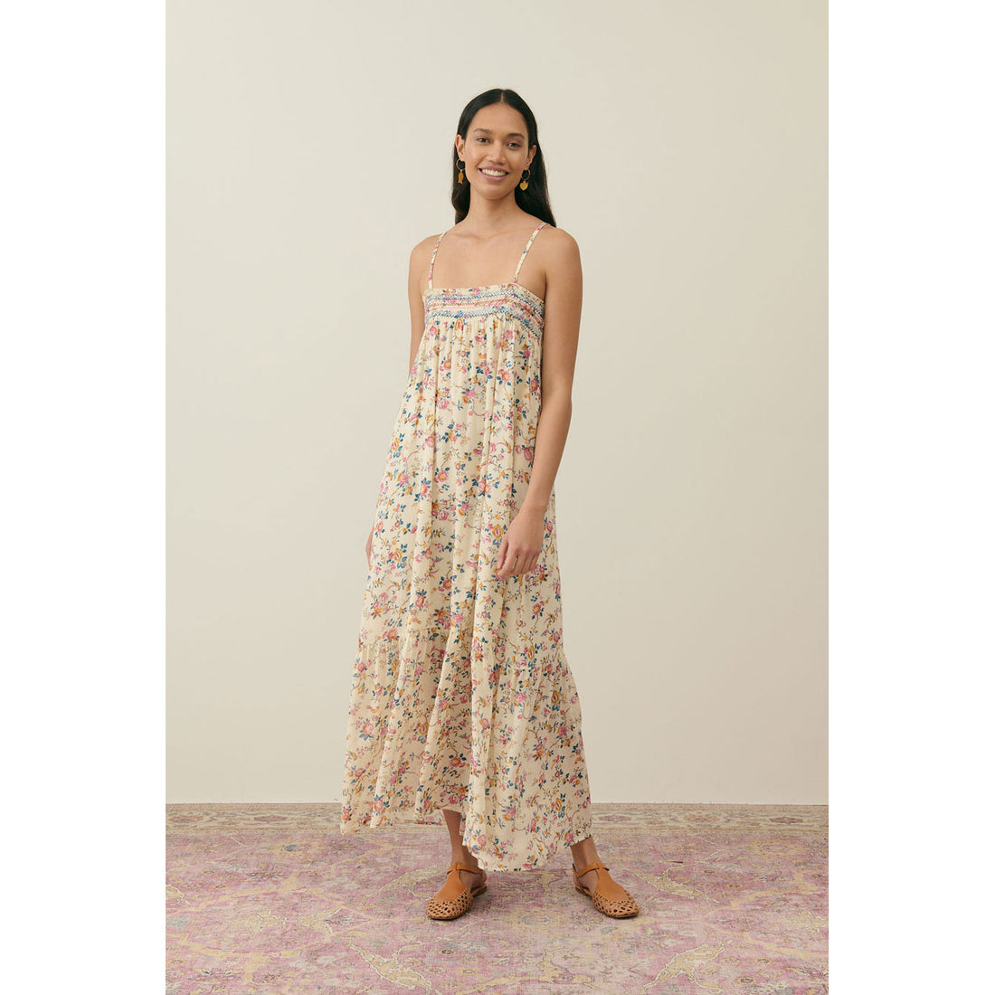 Louise Misha Cream Retro Garden Marcelina Women Dress