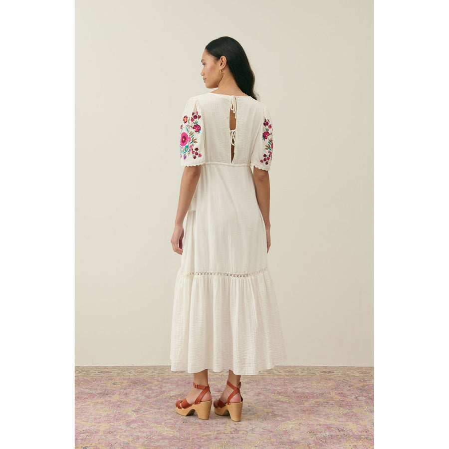 Louise Misha Cream Balina Women Dress