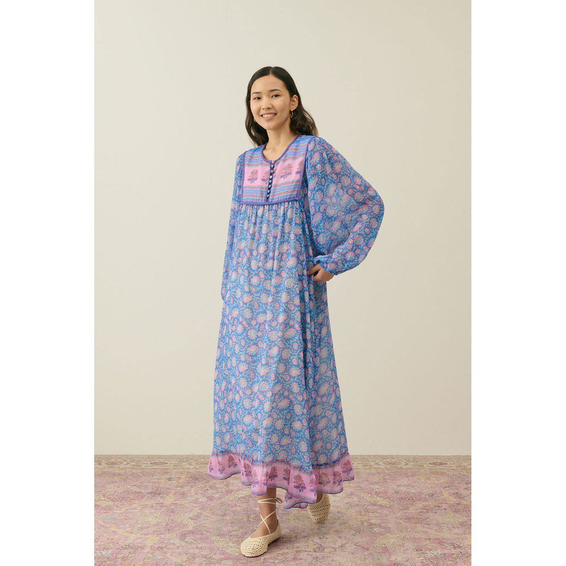 Louise Misha Blue Gypsina Women Dress