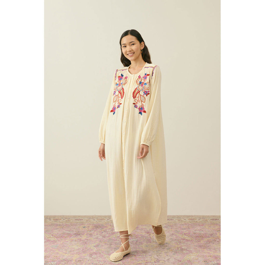Louise Misha Natural Djinalia Women Dress