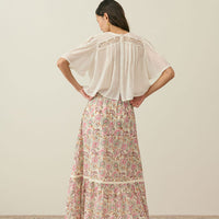 Louise Misha Cream Dolce Flowers Jansiane Skirt