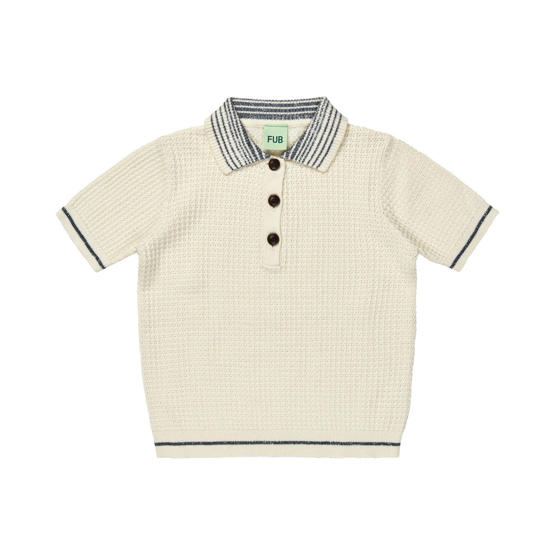 FUB Ecru Structure Polo