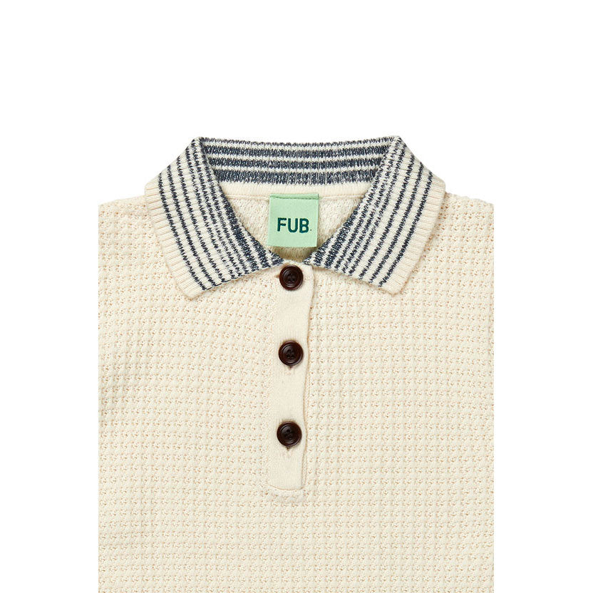 FUB Ecru Structure Polo