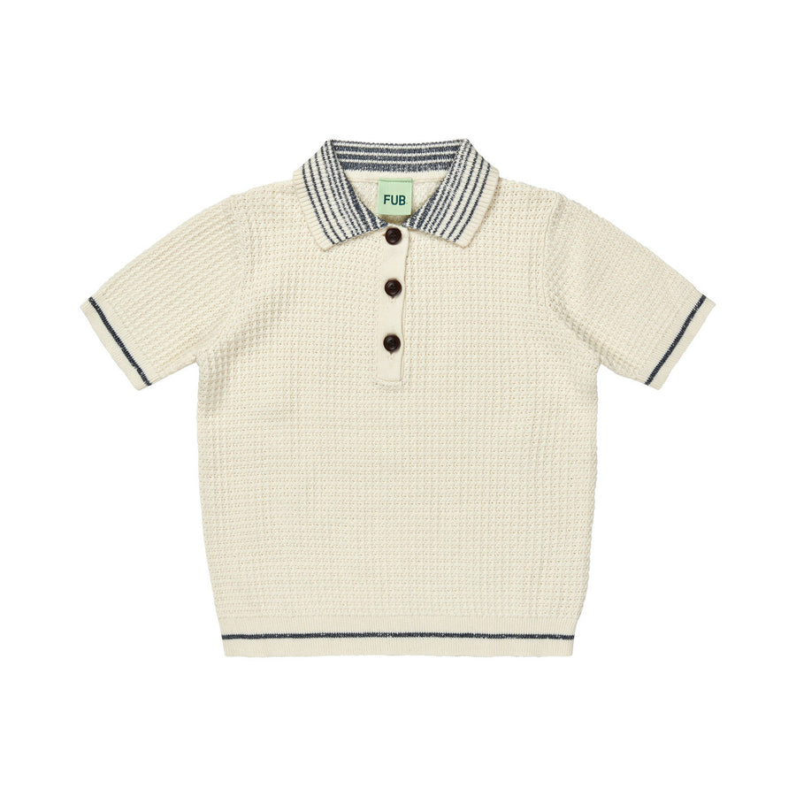FUB Ecru Structure Polo