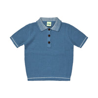 FUB Washed Indigo Structure Polo