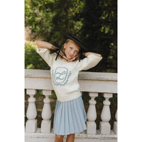 L by Ladida Cream L Emblem Sweater