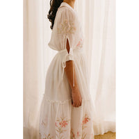 Petite Amalie  White Heirloom Embroidered Skirt