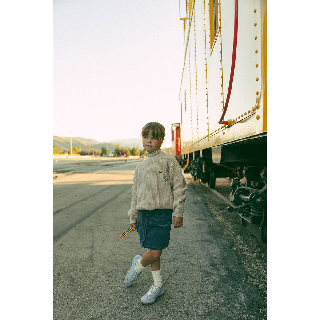 1984 Blue Corduroy Skirt