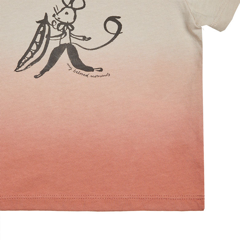 Bene Bene Pink Half Dip Dye Baby Tee