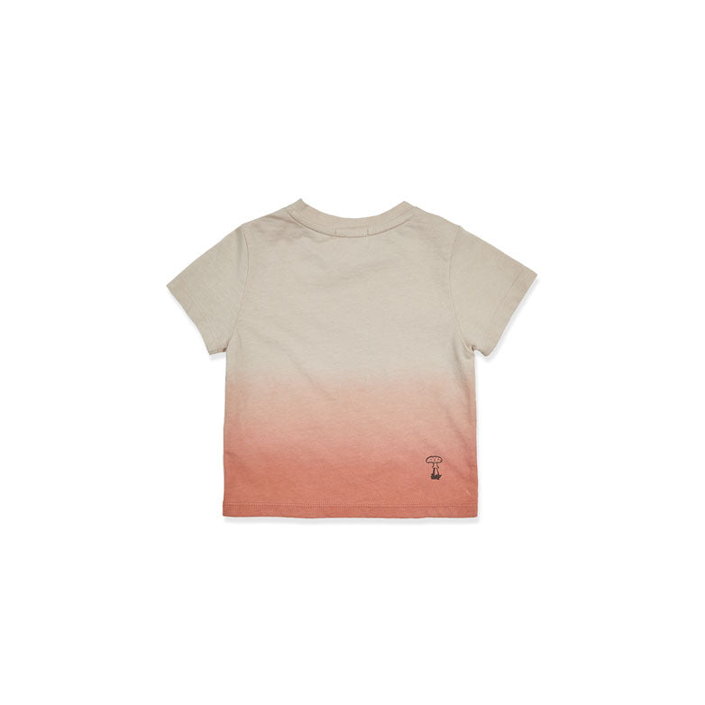Bene Bene Pink Half Dip Dye Baby Tee