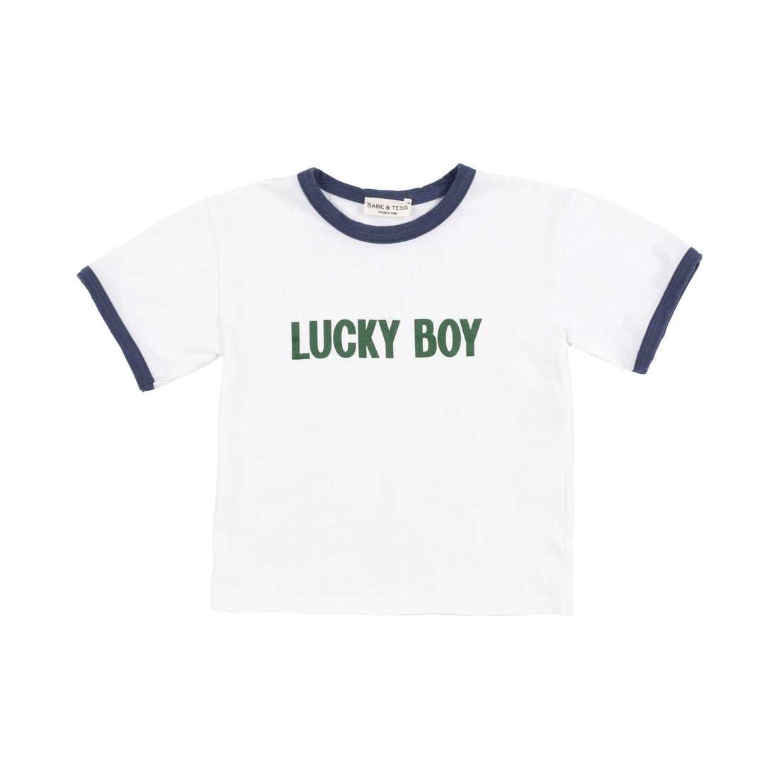 Babe and Tess White/Royal Blue Lucky T-Shirt