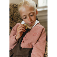 L by Ladida Pink Scalloped Cardigan