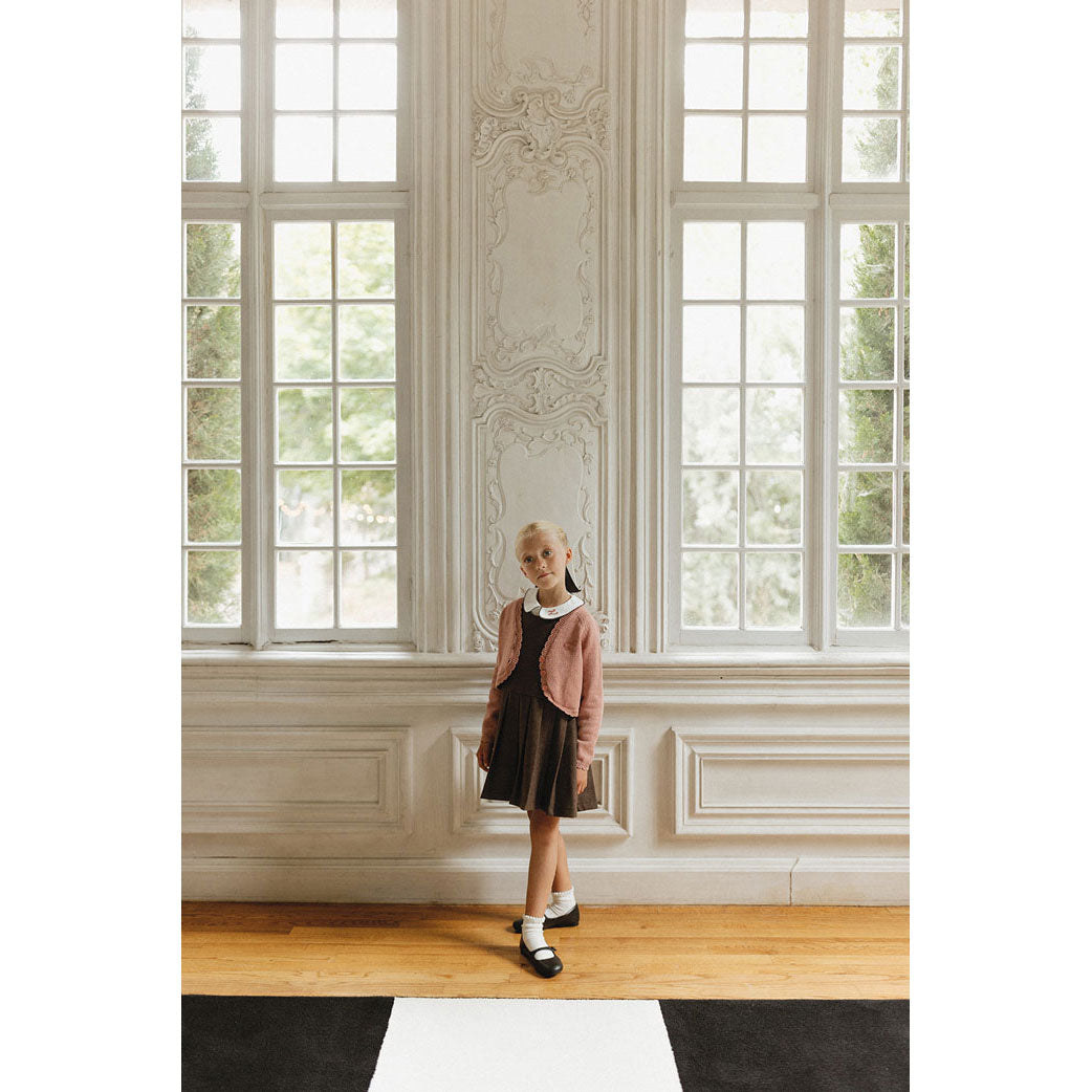L by Ladida Brown Wool Pleated Jumper