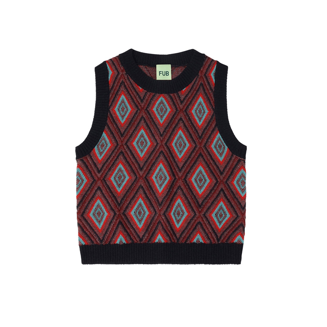 FUB Dark Navy Harlekin Vest