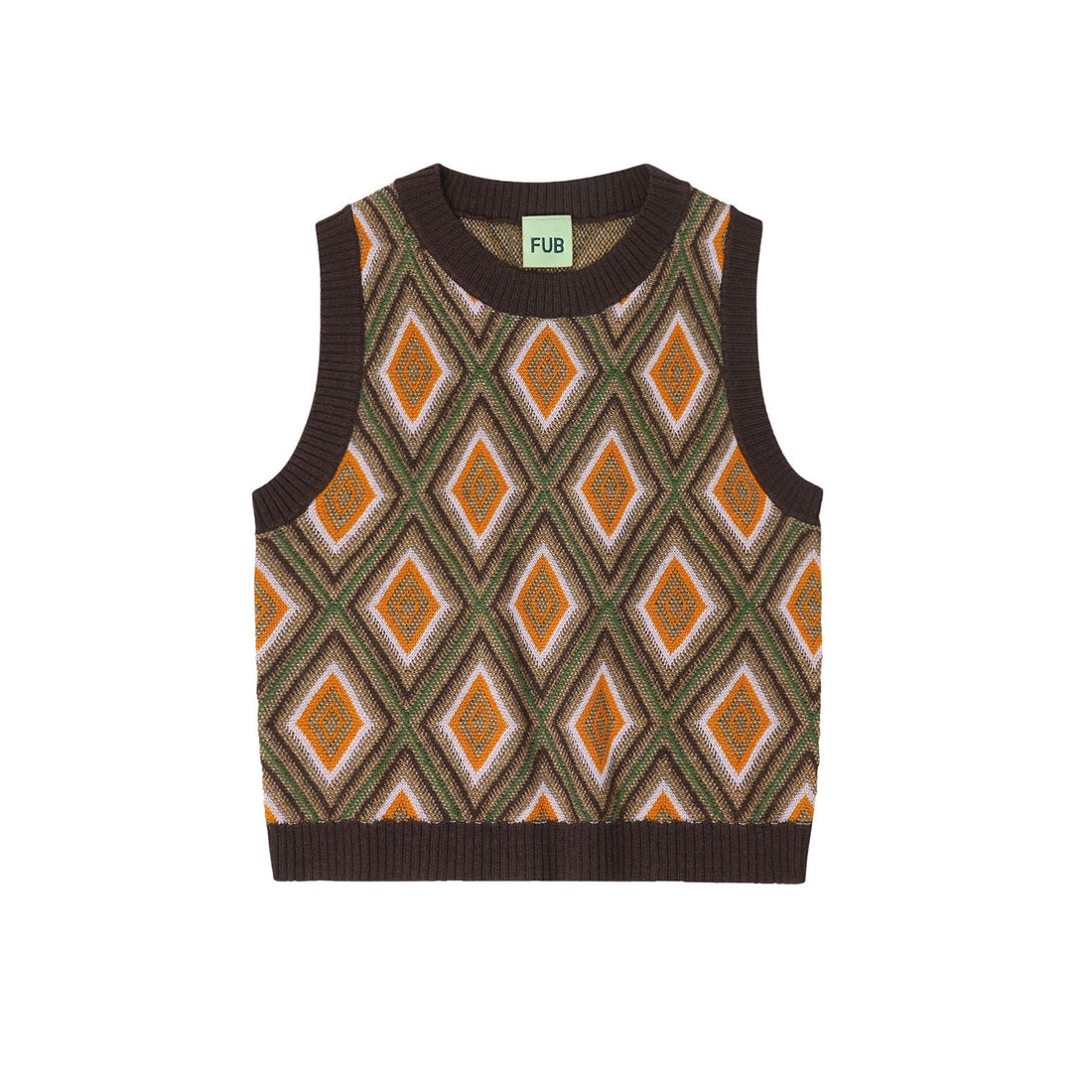 FUB Mocca Harlekin Vest