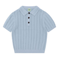 FUB Pale Blue Structure Polo
