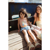1984 Denim Ruffle Short