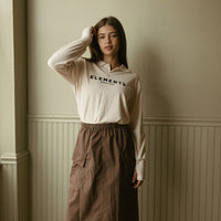 ELEMENTS Umber Cord Cargo Maxi Skirt