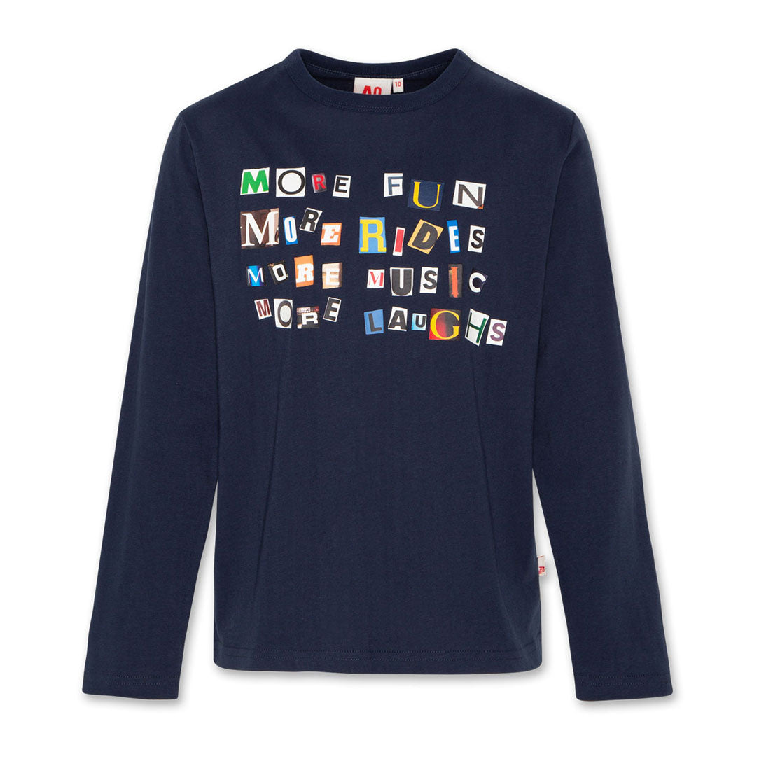 AO76 Navy Stickers Mathew T-Shirt