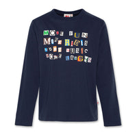 AO76 Navy Stickers Mathew T-Shirt