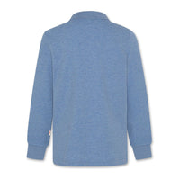 AO76 Heather Blue Carter Biker Polo