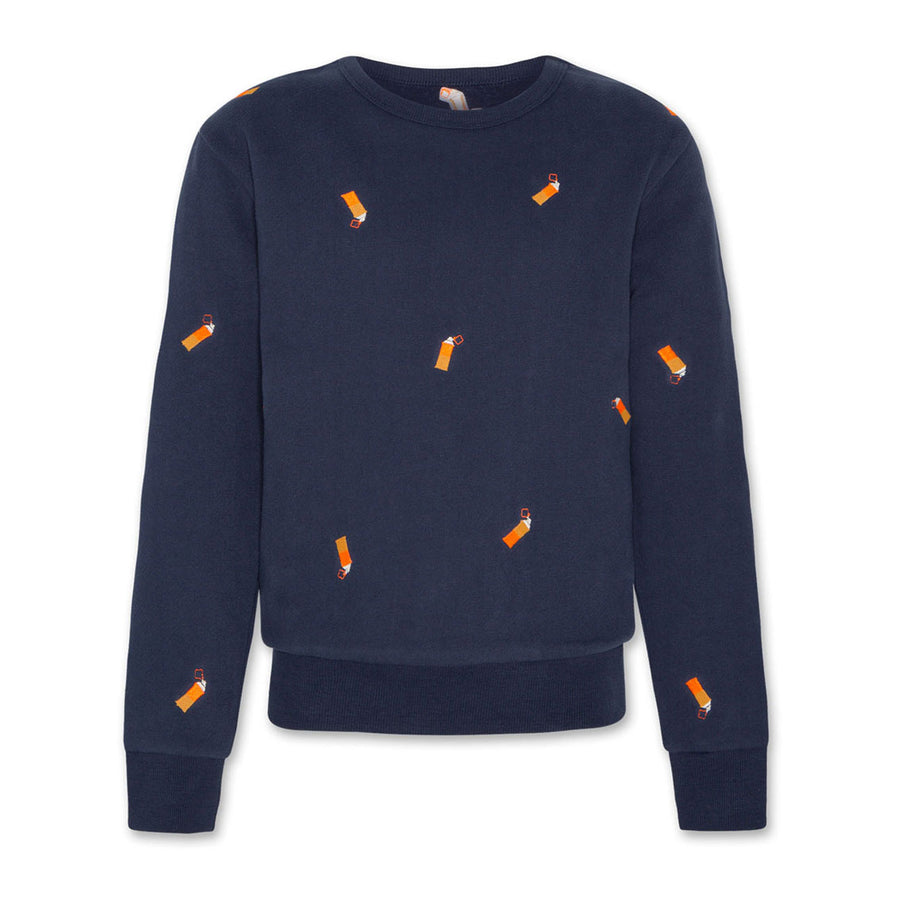 AO76 Navy Tom Spray Paint Sweatshirt