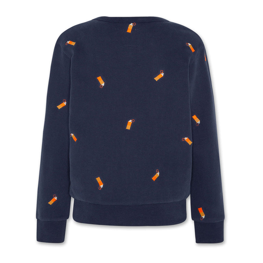 AO76 Navy Tom Spray Paint Sweatshirt