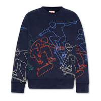 AO76 Navy Oscar Skater Sweatshirt