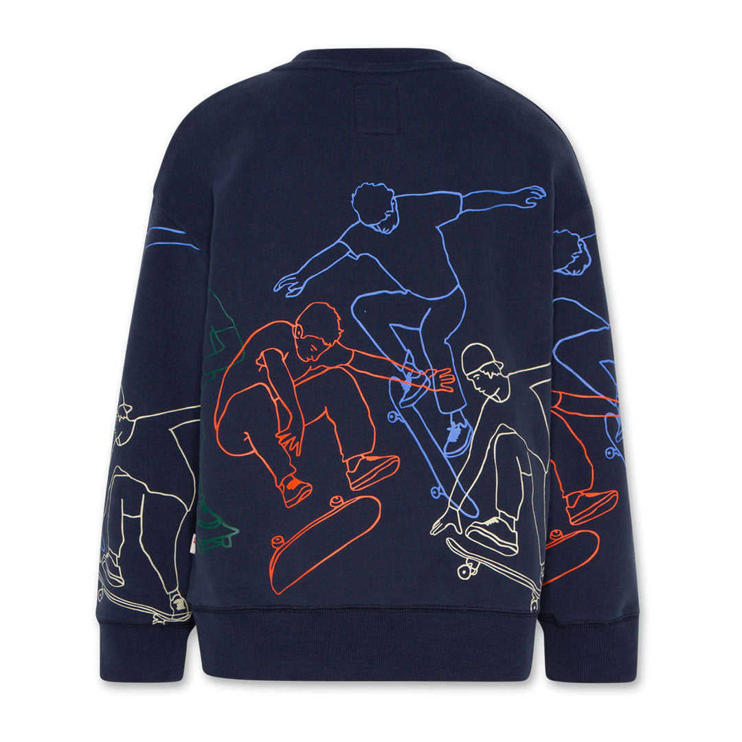 AO76 Navy Oscar Skater Sweatshirt