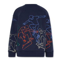 AO76 Navy Oscar Skater Sweatshirt