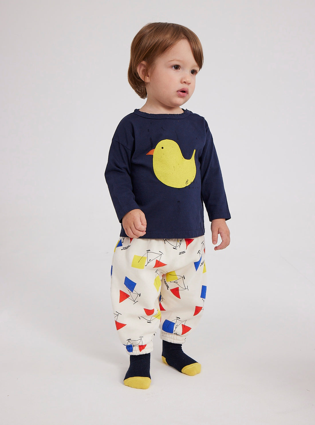 Bobo Choses Rubber Duck Long Sleeve Baby T-Shirt