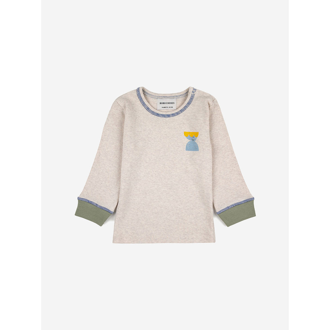 Bobo Choses Funny Blue Friend Baby T-Shirt
