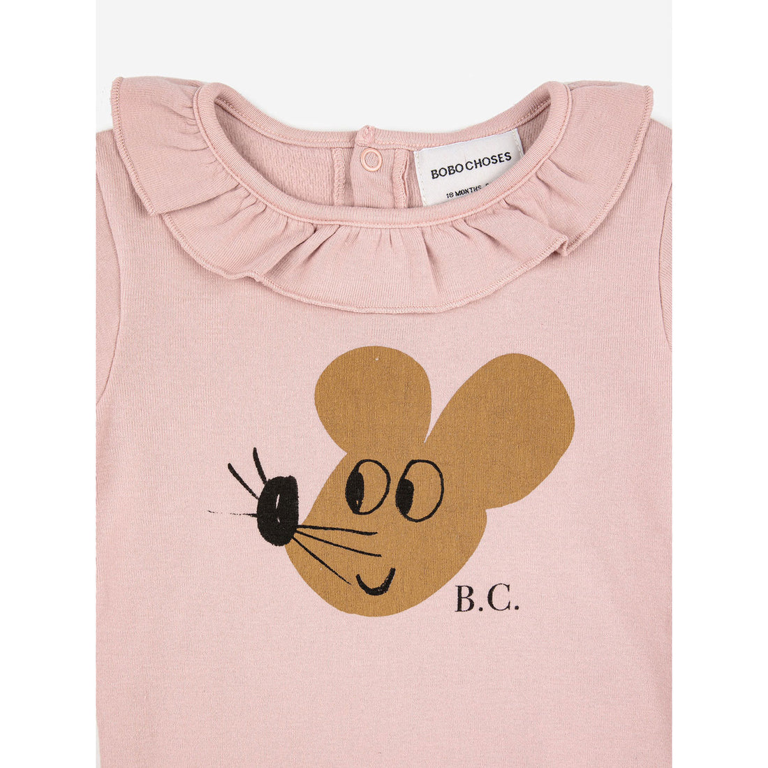 Bobo Choses Mouse Ruffle Collar Body