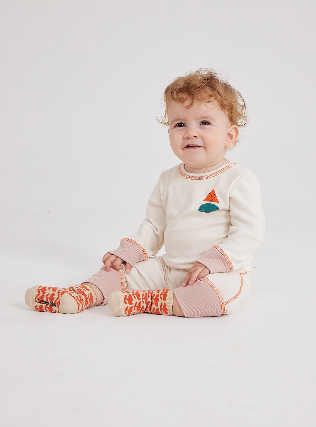 Bobo Choses Color Block Pink Baby Leggings