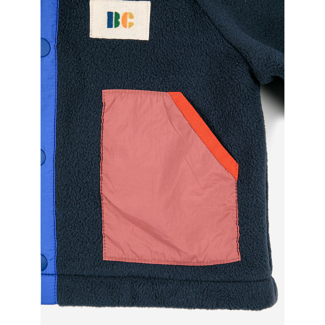 Bobo Choses Color Block Polar Hooded Baby Jacket