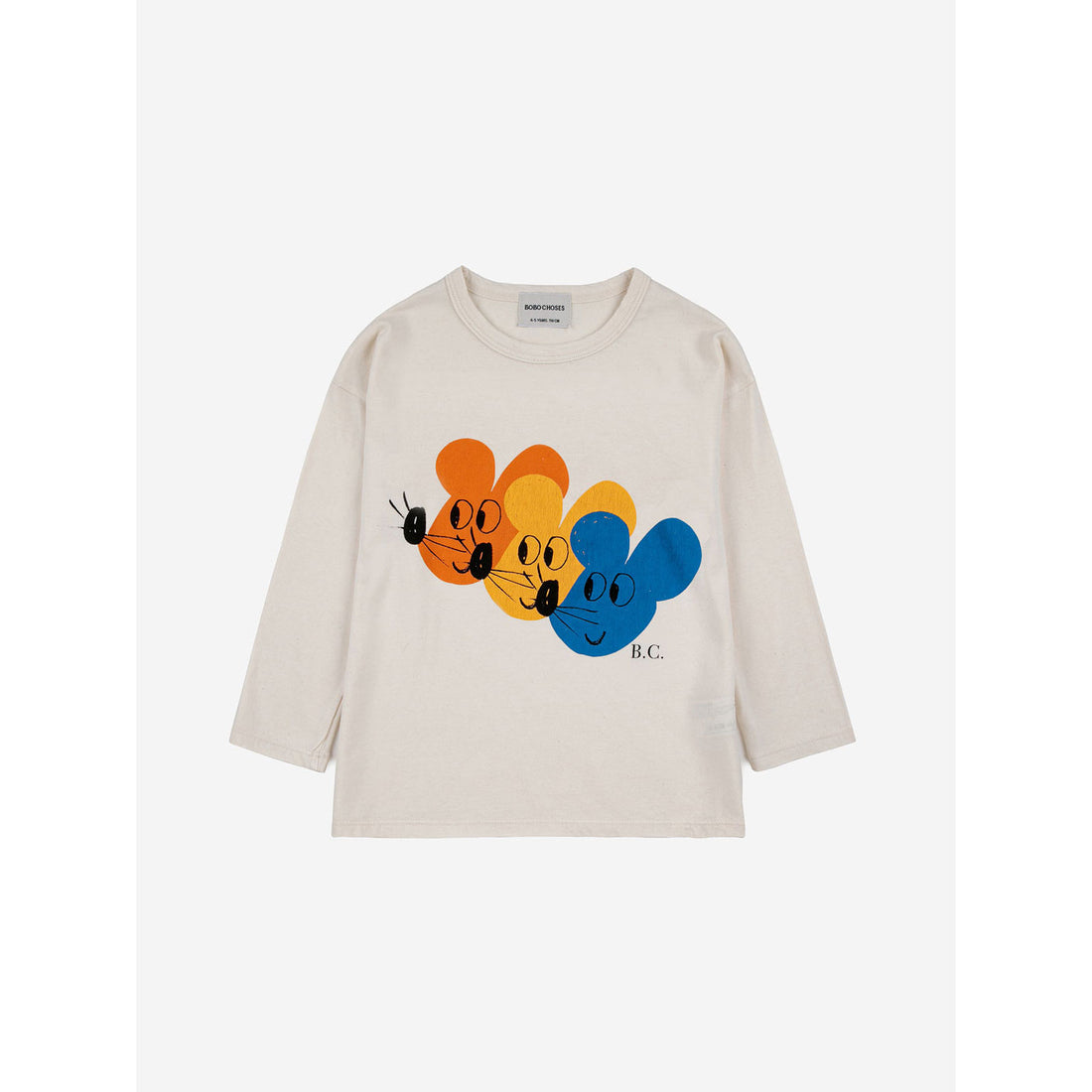 Bobo Choses Multicolor Mouse Long Sleeve T-Shirt