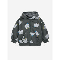 Bobo Choses The Elephant All Over Zipped Hoodie
