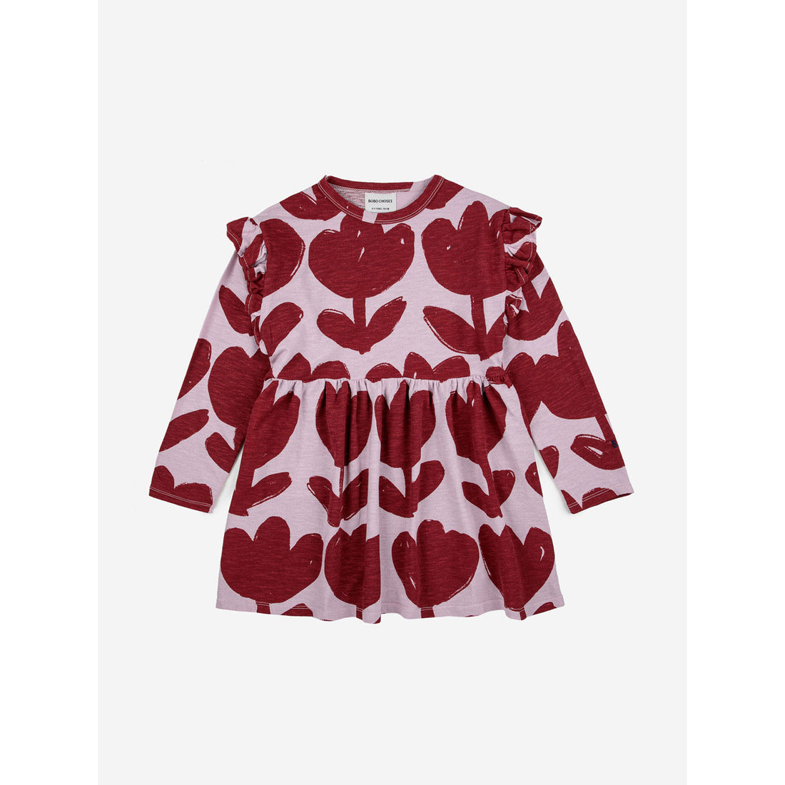 Bobo Choses Retro Flowers All Over Ruffle Dress