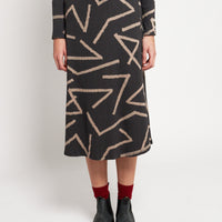 Bobo Choses Adult Lines All Over Flared Skirt