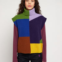 Bobo Choses Adult Color Block Intarsia Vest