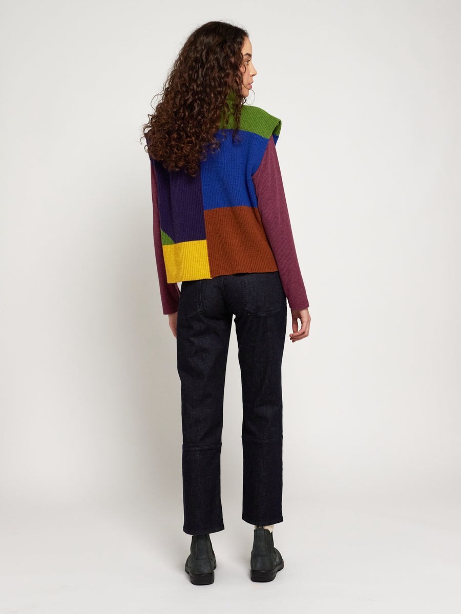 Bobo Choses Adult Color Block Intarsia Vest
